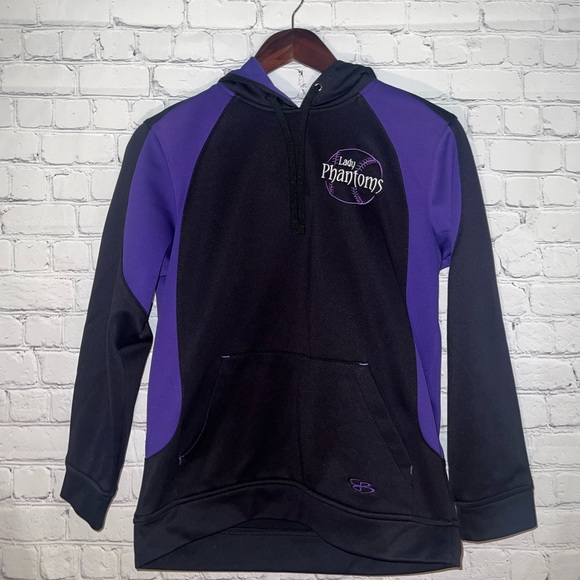 BoomBah Youth Purple & Black Lady Phantoms Hoodie size YL - Picture 3 of 11